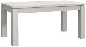 Valgomojo stalas išskleidžiamas Forte Rockhampton, baltas, 160.4 - 206.4 cm x 90.4 cm x 75.9 cm