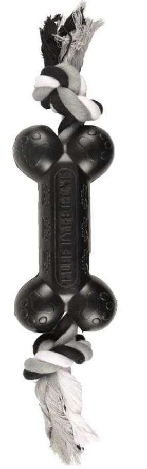 Žaislas šuniui, tąsymui Flamingo Gladiator Bone 518081, 36 cm, juodas