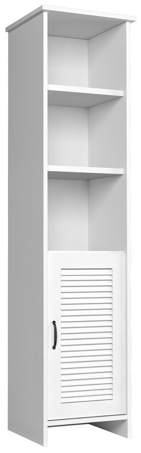 Knygų lentyna Gala Meble Orient OR-W1D-BI, balta, 42.5 cm x 48.4 cm x 198.5 cm