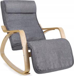 Supamasis krėslas Songmics, tamsiai pilka, 115 cm x 67 cm x 97 cm