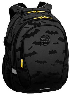 Mokyklinė kuprinė CoolPack Factor Darker Night, juoda/geltona, 32 cm x 17 cm x 46 cm