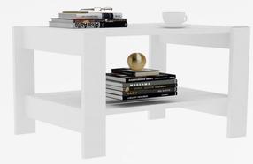 Kavos staliukas Kalune Design Herb, baltas, 50 cm x 69.8 cm x 40 cm