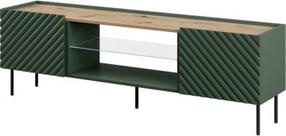 TV staliukas Cama Meble Onda, žalias, 180.5 cm x 40 cm x 58 cm