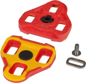 Pedalų spaustukai Cube Look Keo Road PEDL139, termoplastinis elastomeras (tpe), raudona/geltona, 2 vnt.
