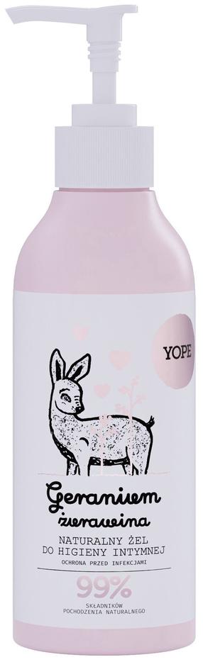 Intymios higienos prausiklis Yope Geranium and Cranberry, 300 ml