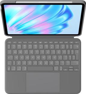 Klaviatūra Logitech Combo Touch iPad Air 11 M2 US, Anglų (US), pilka