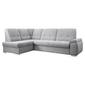 Kampinė sofa Sado Sola 4, pilka, kairinė, 192 x 272 cm x 95 cm