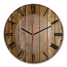 Laikrodis Wallity 3030MS-035, ruda/smėlio, 30 cm x 30 cm, 30 cm