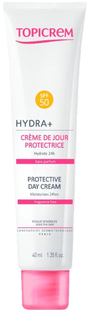 Dieninis veido kremas Topicrem Hydra+ SPF50+, 40 ml, SPF 30