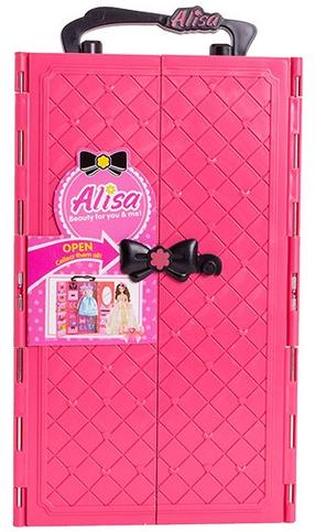 Lėlių drabužėlis ASKATO Alisa Dressing Room, rožinė