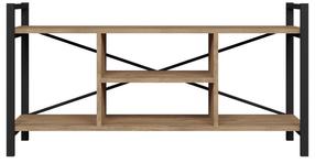 TV staliukas Domoletti 53000011086, ąžuolo medienos imitacija, 120 cm x 35 cm x 60 cm