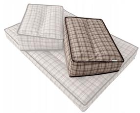 Lauko baldų pagalvė Hobbygarden Short Pillow PKRKRB8, šviesiai ruda/tamsiai ruda, 40 x 60 cm