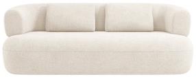 Sofa Micadoni Jenny Boucle, smėlio, 178 x 90 cm x 73 cm