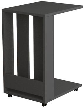 Žurnalinis staliukas Kalune Design Edi, antracito, 45 cm x 37 cm x 60 cm