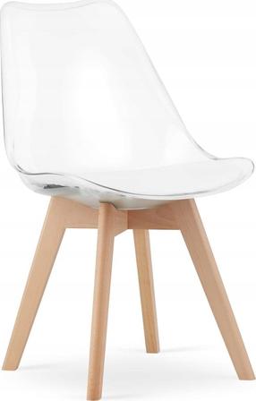 Kėdžių rinkinys Leobert Mark, skaidri, 43 cm x 49 cm x 82 cm, 3 vnt.