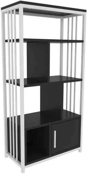 Pastatoma lentyna Kalune Design Valero 875ZNA4565, antracito/balta, 29.6 cm x 60 cm x 120 cm