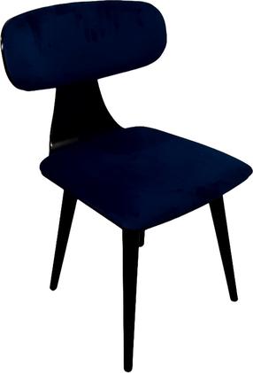 Valgomojo kėdė MN Dora 5500 3566035, matinė, mėlyna/juoda, 44 cm x 44 cm x 79 cm