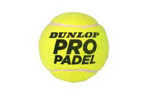 Padelio kamuoliukų rinkinys Dunlop PRO Padel, 3 vnt.