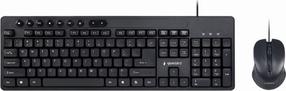 Klaviatūros ir pelės komplektas Gembird KBS-UM-04, EN, juoda