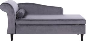 Gultas Beliani Luiro Left, tamsiai pilka, 160 cm x 70 cm x 77 cm