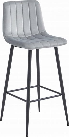 Kėdžių rinkinys Leobert Pozza, sidabro/juoda, 35 cm x 43 cm x 104 cm, 2 vnt.