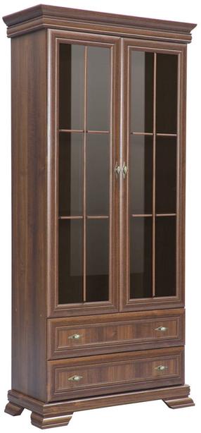 Spintelė - vitrina Gala Meble Kora KRW 2, ruda, 40 cm x 88 cm x 193 cm