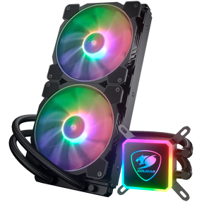 Vandens aušintuvas procesoriui Cougar Aqua ARGB 208 AiO, 140 mm x 27 mm