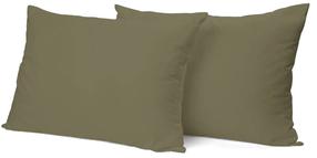 Pagalvės užvalkalas Rustilė Satin, alyvuogių žalia, 50 cm x 60 cm