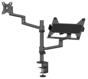 Nešiojamo kompiuterio ir monitoriaus stalinis laikiklis Neomounts DS20-425BL2, 17-27", 8 kg