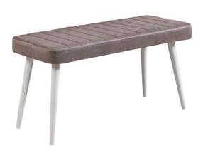 Prieškambario suoliukas Kalune Design Stormi 0701, rudas, 100 cm x 39 cm x 48 cm