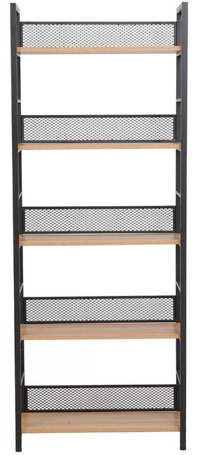 Pastatoma lentyna Home4you Hector 40862, ruda/juoda, 28 cm x 60 cm x 121 cm