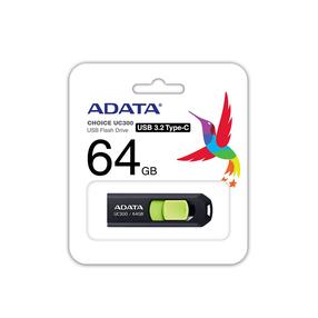 USB atmintinė Adata UC300, juoda, 64 GB