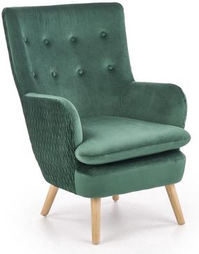 Krėslas Ravel, šviesiai ruda/žalia, 70 cm x 78 cm x 100 cm