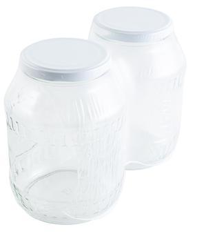 Stiklainis, 1.7 l, skaidri, 2 vnt.