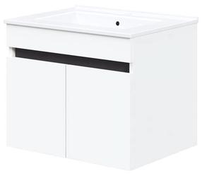 Praustuvo spintelė Figaro SU-60, balta/juoda, 46 cm x 60 cm x 48 cm
