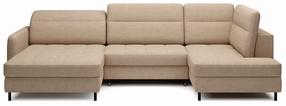 Kampinė sofa Berrto Toscany 20, ruda, kairinė, 165 x 306 cm x 100 cm