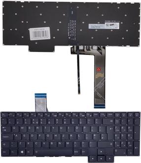 Nešiojamų kompiuterių klaviatūra Lenovo KB314898 for Lenovo Legion 5, Anglų (UK), juoda, belaidė