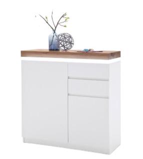 Batų spintelė MC Akcent Romina, balta, 38 cm x 91 cm x 97 cm