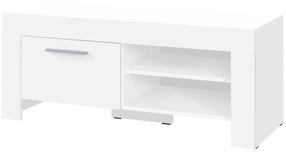 Televizoriaus spintelė ADRK Cesiro 1D, baltas, 120 cm x 52 cm x 51 cm