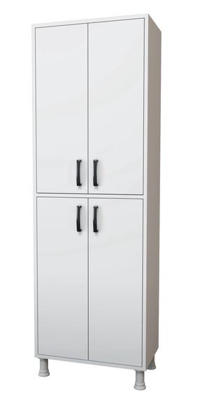 Laisvai pastatoma vonios spinta Kalune Design M4 1103, balta, 35.8 cm x 62.6 cm x 191 cm