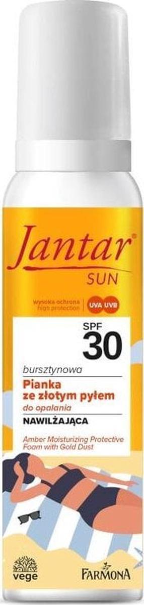Putos odos priežiūrai saulėje veidui Farmona Jantar Sun SPF30, 150 ml