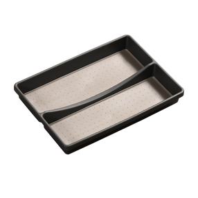 Stalčiaus organizavimo įdėklas Kesper, 32.5 cm x 23 cm x 4.5 cm, polipropilenas (pp), juoda