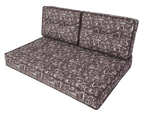 Lauko baldų pagalvių rinkinys Hobbygarden Tomcio PNPCOB2, šviesiai ruda/tamsiai ruda, 120 x 60 cm