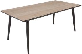 Lauko stalas Patio Hugo, antracito/ruda, 180 cm x 90 cm x 72 cm