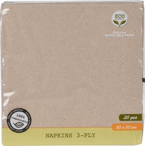 Popierinės servetėlės, 33 cm x 33 cm, (spalva/dizainas parenkami atsitiktine tvarka), 16 vnt.