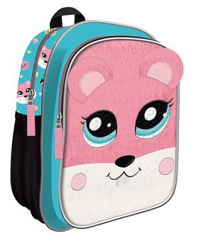 Vaikiška kuprinė 5903235669347, juoda/žalia/rožinė, 21 cm x 12.5 cm x 27 cm