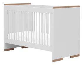 Kūdikio lovytė viengulė Pinio Snap, balta, 60 x 120 cm, be patalynės dėžės, be čiužinio