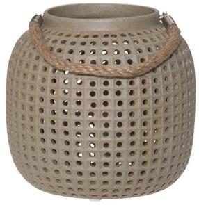 Žvakidė 4Living Pisa, molis, Ø 165 cm, 16 cm, šviesiai ruda