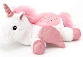 Projektorius - migdukas kūdikiams Cloud B Twilight Twiling Buddies Unicorn With Wings, balta/rožinė