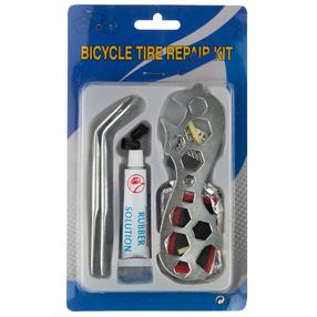 Dviračio kameros remonto rinkinys, metalas, pilka